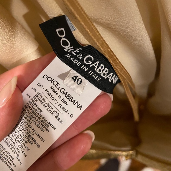 Dolce and Gabbana lurex midi dress - Picture 7 of 9